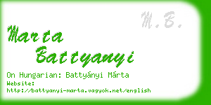 marta battyanyi business card